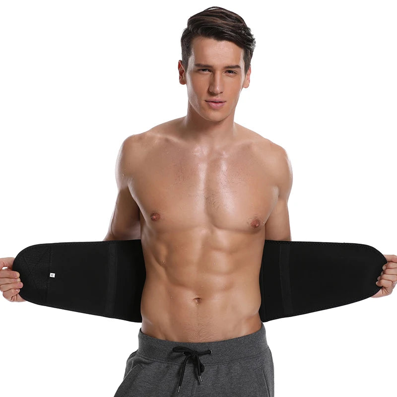 Men Body Shaper Waist Trainer Slimming Fitness Belt Weight Loss Fat Burning Sport Girdle Sweat Trimmer Workout Cincher Shapewear