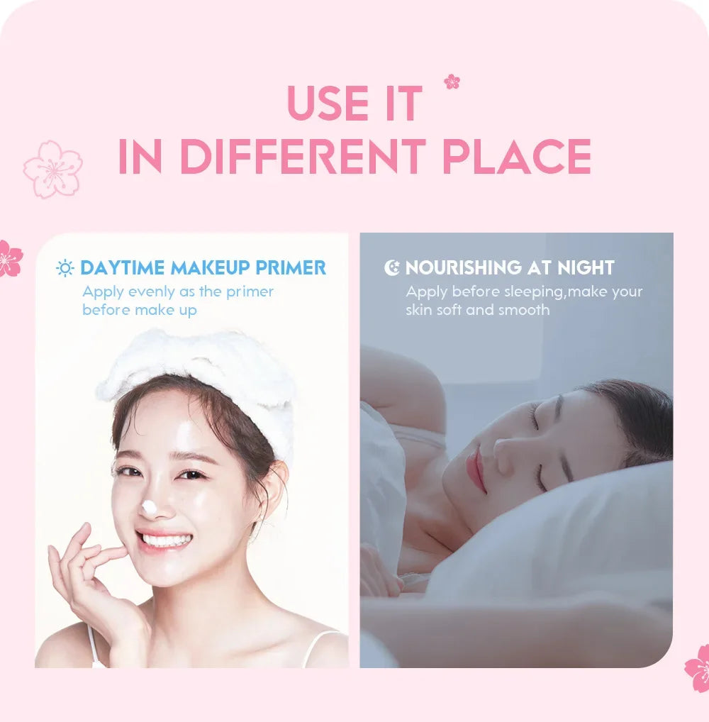 LAIKOU Japan Sakura Essence Cream Hydrating Smooth Fine Lines Even Skin Tone Moisturizing Face Cream Skin Care 25/60g