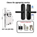TTLock / Tuya WiFi Smart Fingerprint Door Lock Biometric Digital Lock with RFID Card Password for Hotel Home