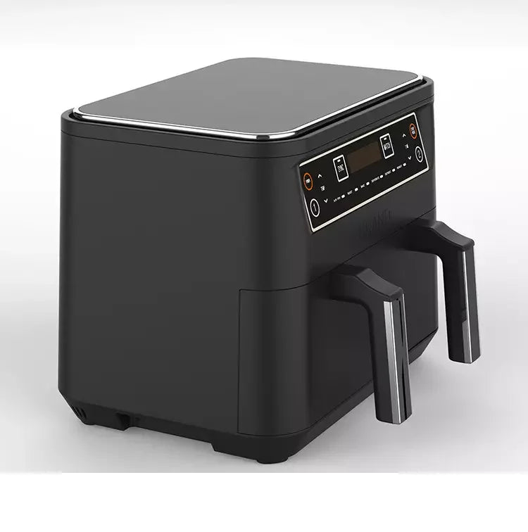 Intelligent Stainless Steel Digital Touch Display Double Basket Air Fryer