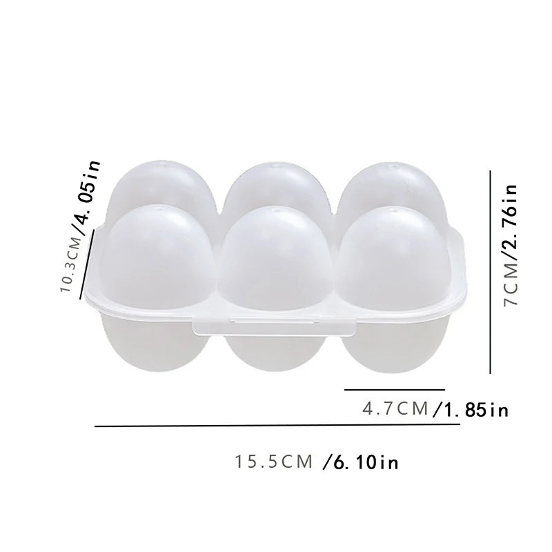 Kitchen Organizer 6 Grids Mini Egg Dispenser Holders For Case With Fixed Handle Organization Storage Egg Storage Box Box