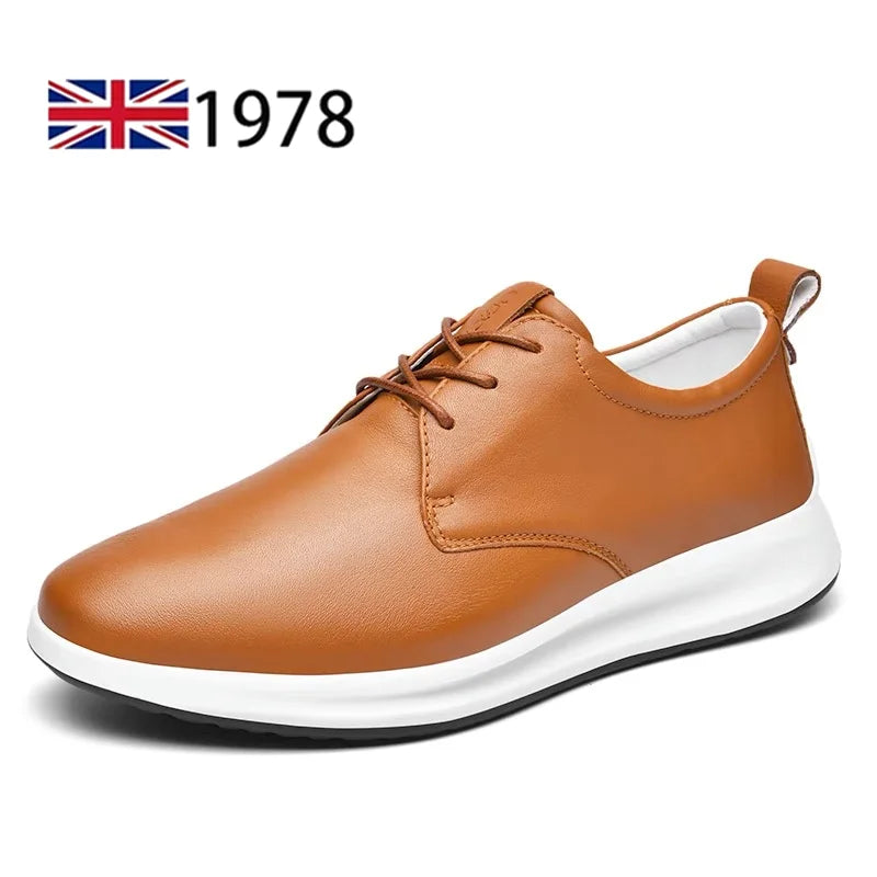 High-end genuine leather men shoes outdoor casual sneakers fashion business shoes for men zapatillas hombre sapato