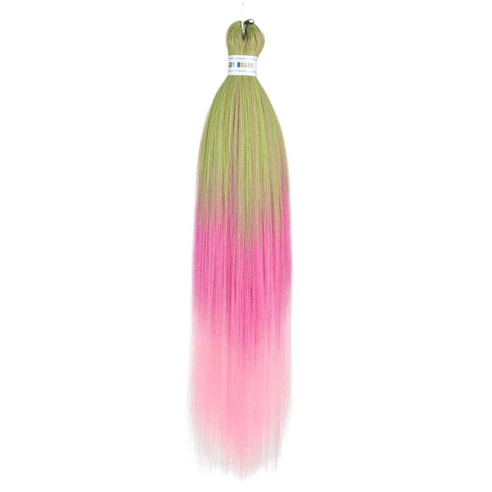 Ombre Kanekalon Braiding Hair Extensions Pre Stretched 26 Inch Synthetic Hair for Afro Jumbo Box Braids Natural Looking
