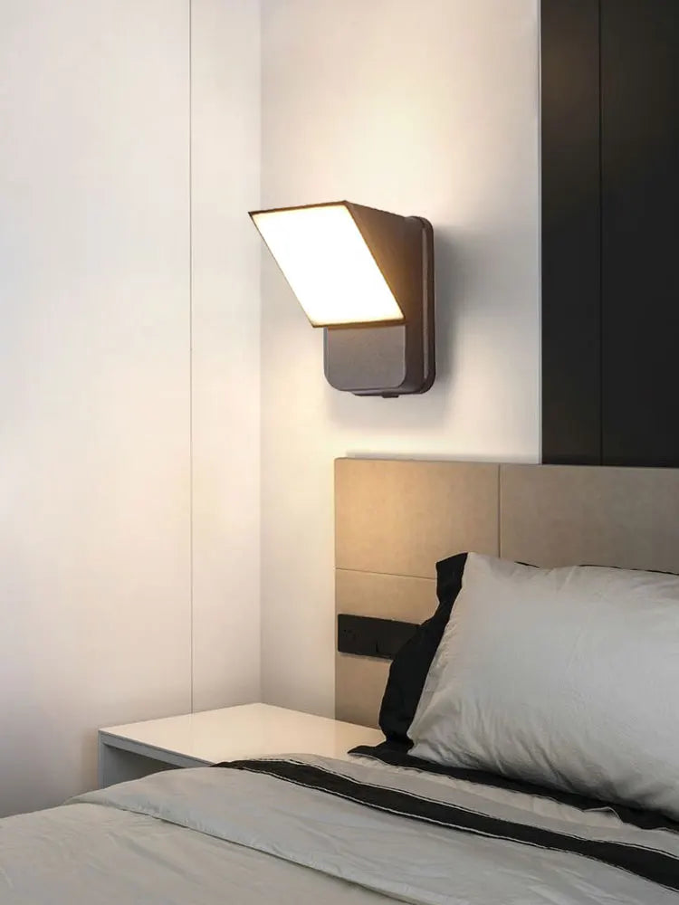 Led Bedroom Headboard Stairs Balcony Background Aisle Waterproof Rotatable Wall Light