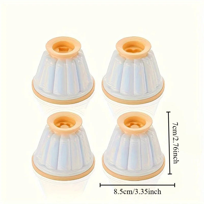 4pcs/set Pudding Molds, Mousse Cake Molds, Durable Baking Tools and Kitchen Gadgets