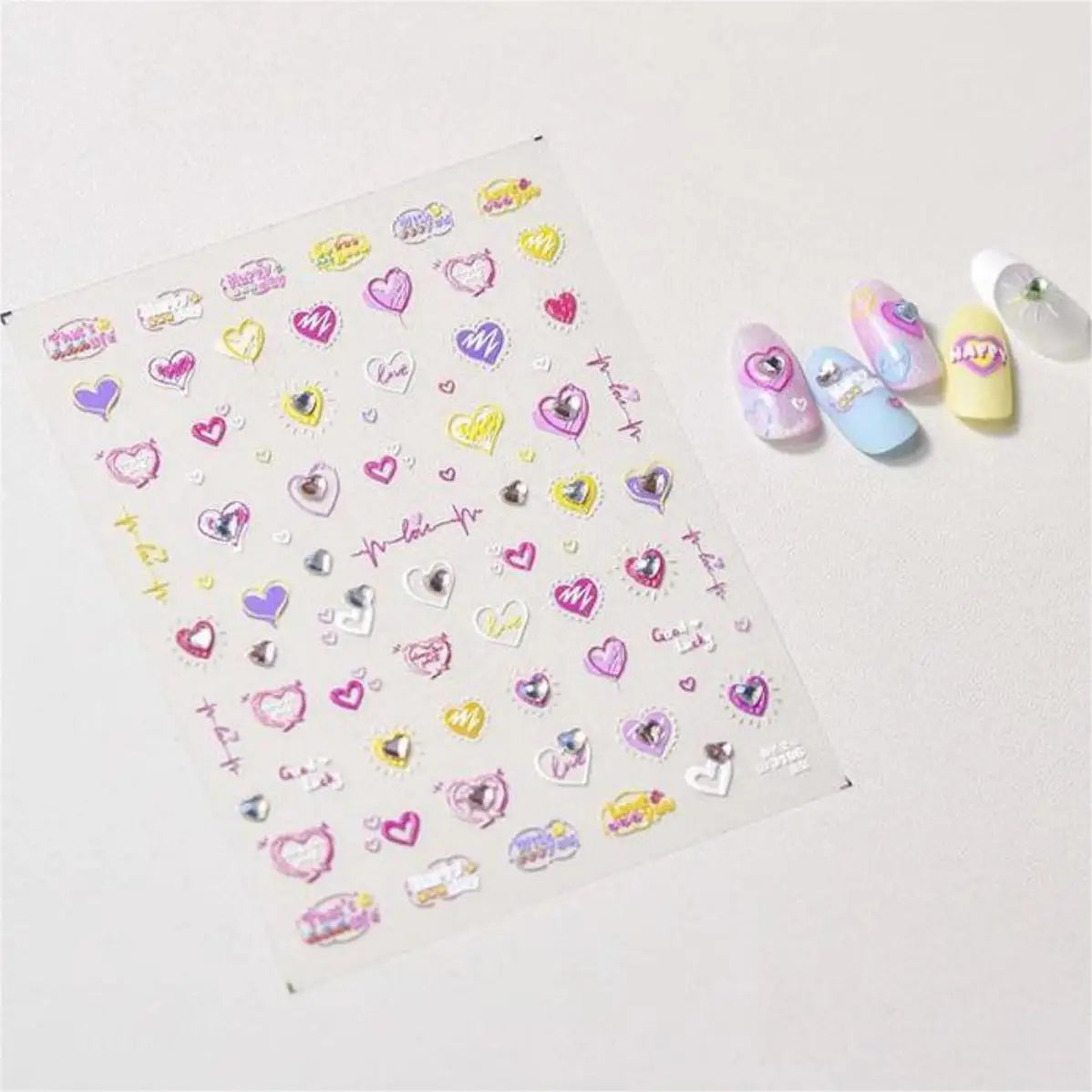 1pcs 5D Kawaii Penguin Nail Stickers Cartoon Animals Self Adhesive Nail Art Decorations Sticker Manicure Decals DIY Accessories