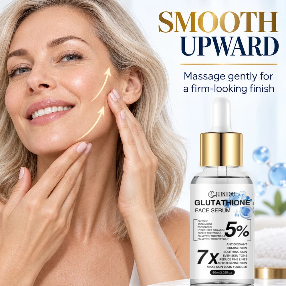 JUINHOU Facial Serum Glutathione Essence Deep Hydration Brightening Serum Reduce Dullness Firming Skin Care For All Skin Types