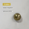 Medieval Bauhaus Chrome Wall Lamps Plated Semicircular Mushroom Lamp Danish Designer Living RoomBedroom Bedside Wall Lights
