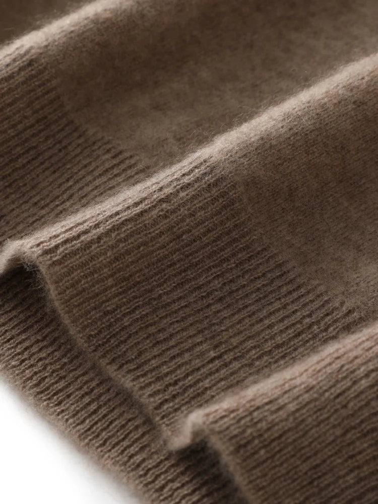 Autumn Winter Men O-neck 100% Merino Wool Pullover Cashmere Sweater Basic Casual Bottom Business Knitwear Soft Warm Clothing