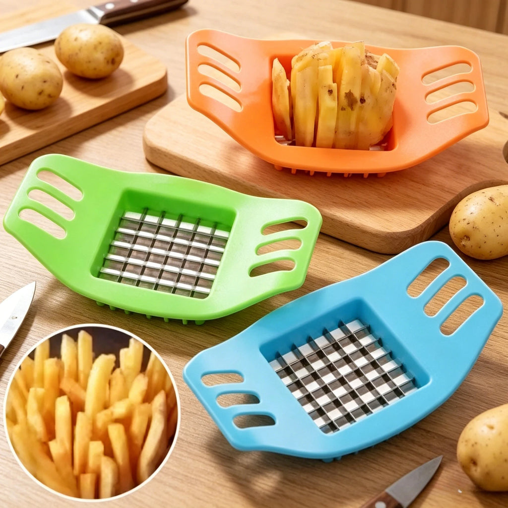 Multifunctional Potato Slicer Cutter Chopper, French Fries Maker Vegetable Fruit Cutting Tool Home Kitchen Gadgets Accessories