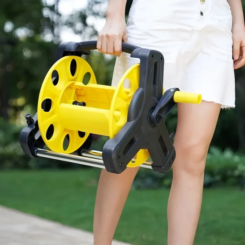 Garden Water Hose Reel Kit Equipped with High‑Pressure Water Gun for Car Cleaning Lawn Irrigation Outdoor Watering Work