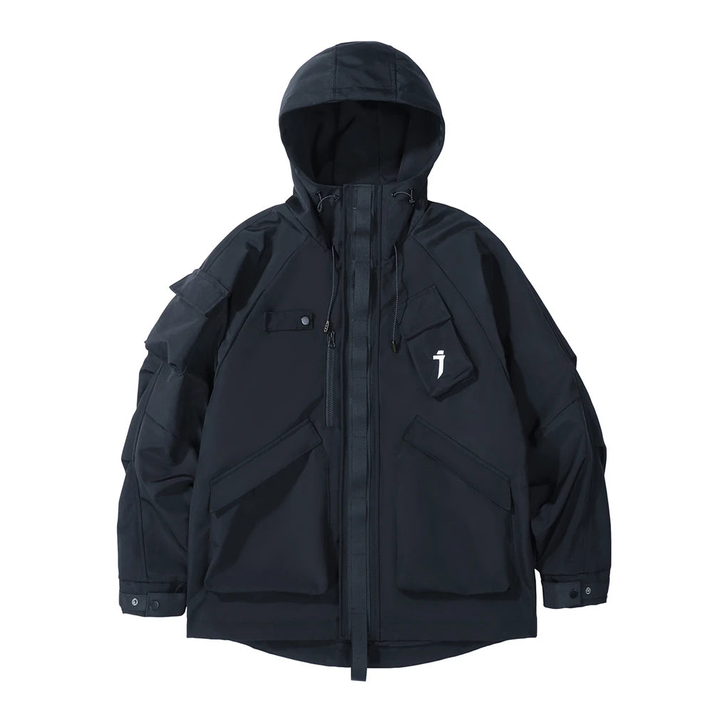 11 BYBB'S DARK 2025 Tactical Jackets Hooded Windbreaker Mens Cargo Function Jacket Fashion Coats Outwear Techwear Streetwear  ﻿