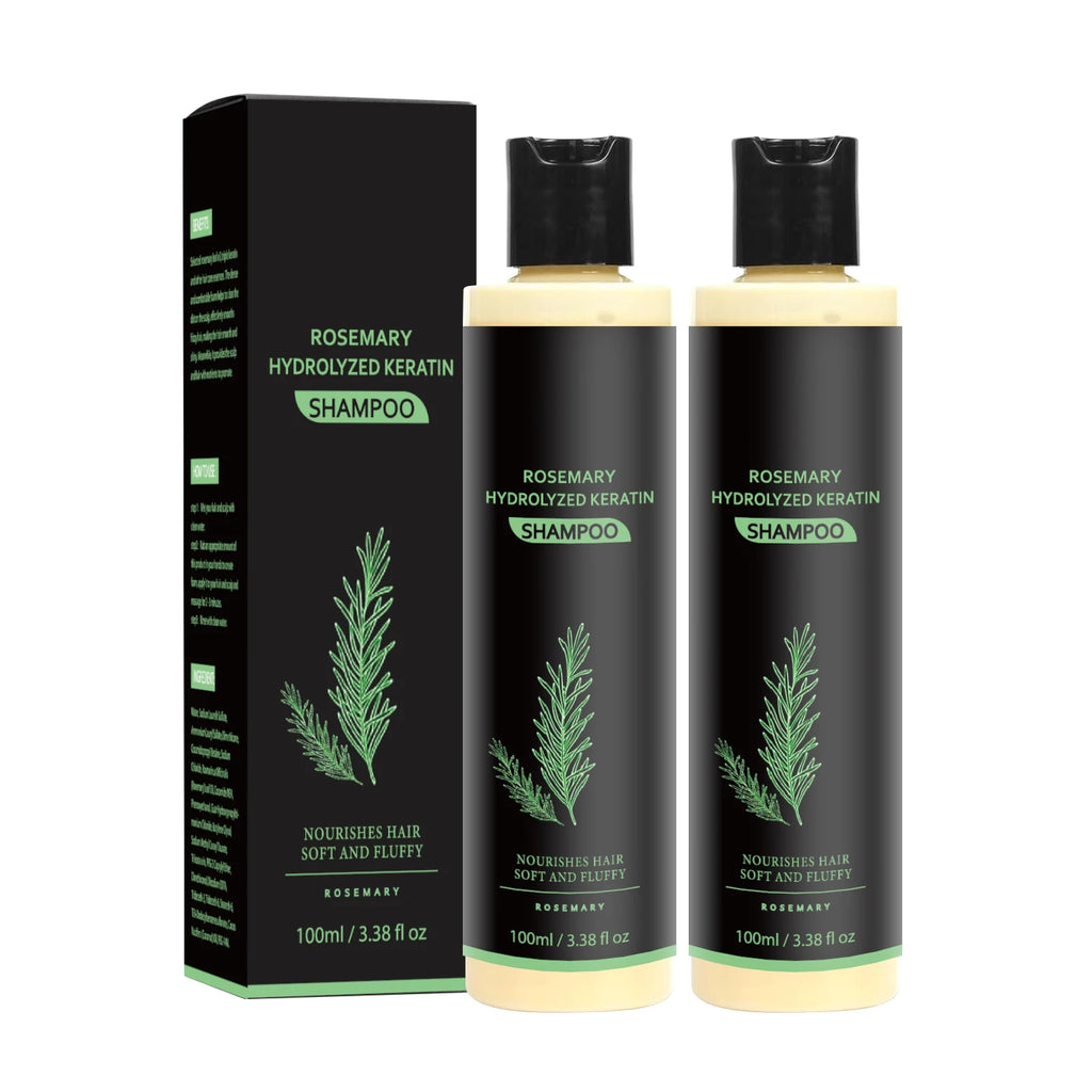 Rosemary Keratin Shampoo – Nourishes Dry, Frizzy Hair with Keratin & Rosemary, Gently Cleans Scalp & Supports Manageable Hair