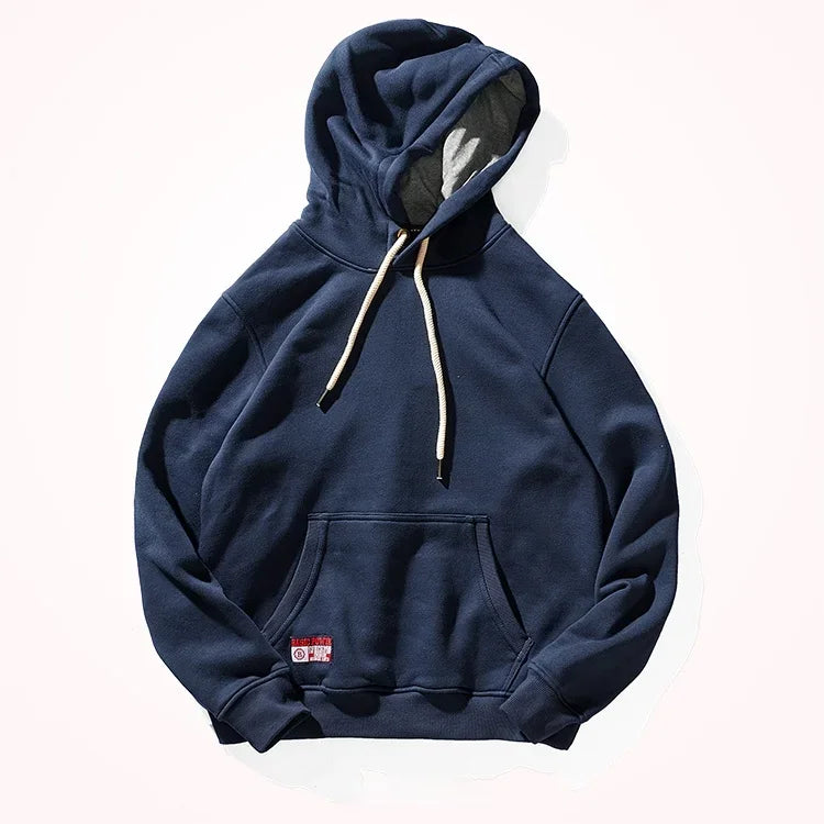 Hooded Pullover Men's Fashionable Solid Color Multi-Color Sports Top Loose Fleece Thick Coat Autumn and Winter Couple