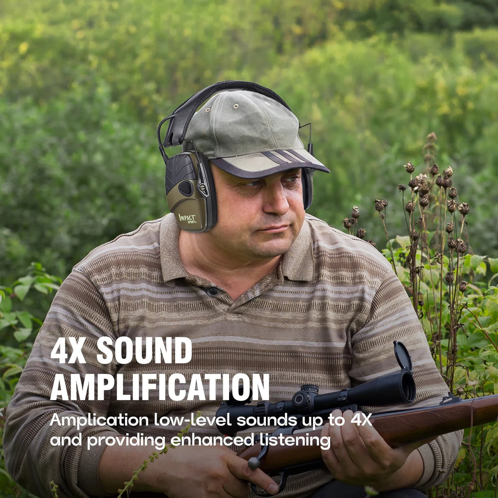 Tactical Shooting Earmuffs Electronic Sound Amplification Anti-Noise Hearing Protection Headset for Outdoor Sports