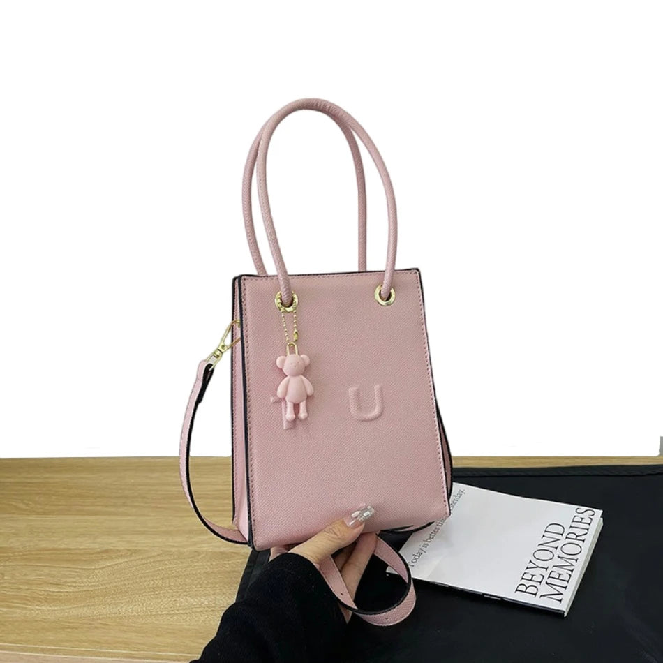 2026 Small Square Bag Women New Handbag Fashion Shoulder Casual Crossbody Solid Color Mobile Phone Bag