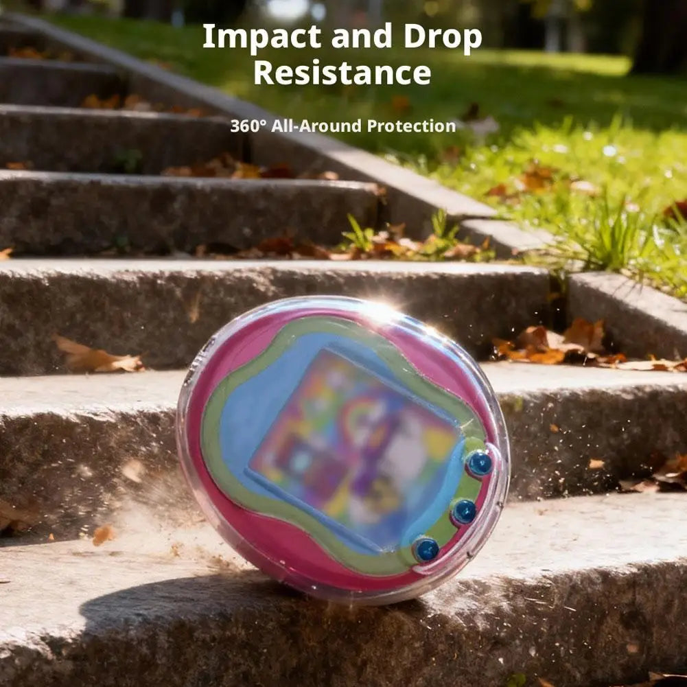 Transparent Hard Shell Case for Tamagotchi Uni Full ProtectiveCoverAnti-Fall Anti-ScratchDustproof ClearAll InclusiveAccessories