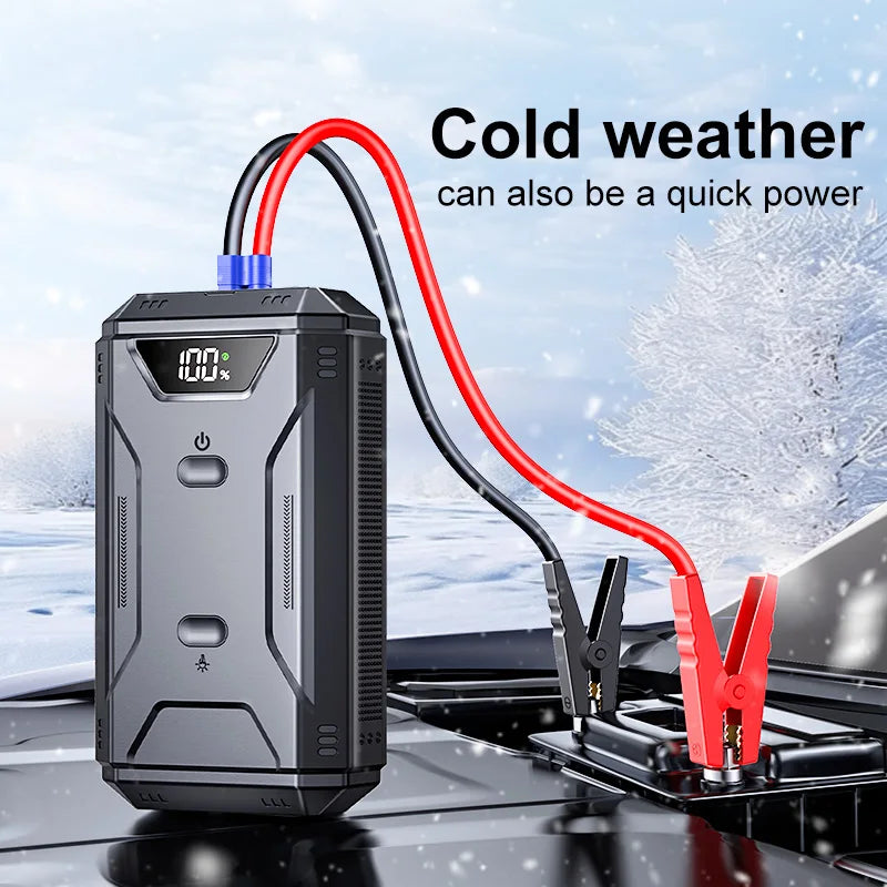 Portable Car Battery Jump Starter – Emergency Booster & Power Bank