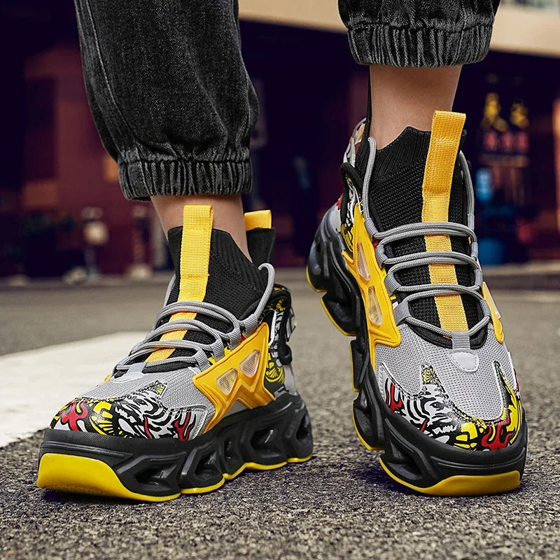 Men's Breathable Casual Sneakers Luxury Fashion Running Trainer Unisex Comfortable Wear Tenis Race Shoes