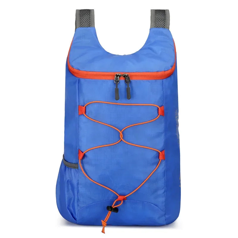 Camping Hiking Multifunctional Outdoor Folding Sports Backpack Ultra Lightweight Carrying Waterproof Nylon Fabric Fitness Bag