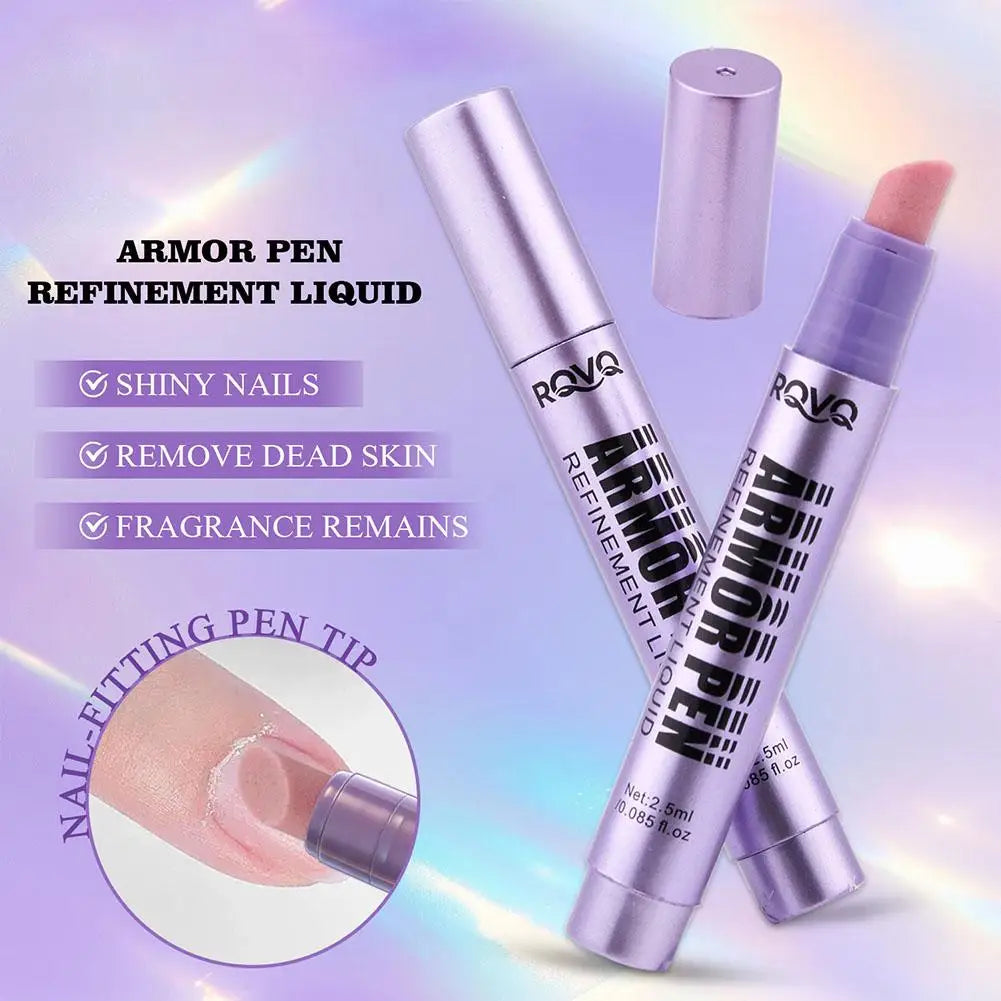 Nail Polish Pen,Cuticle Care Treatment Pen,Polishes And Smooths Cuticles,Pen Refinement Liquid Nail Art Pen Manicure Care Tools