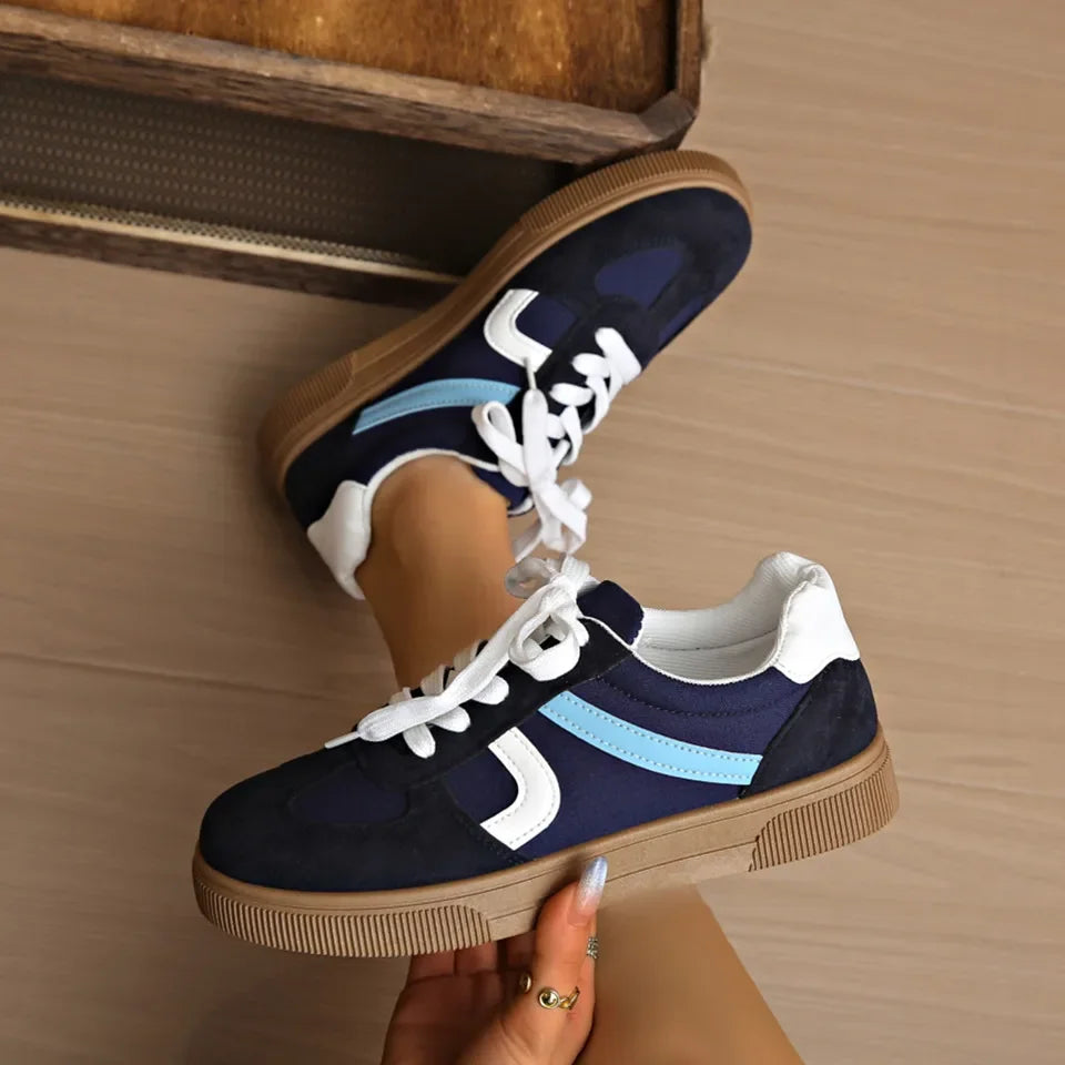 Women's Flat Bottom Sports Shoes Hot Sale Mixed Colors Spring Autumn New Style Sneakers Casual Leisure Student Flats Rubber Sole