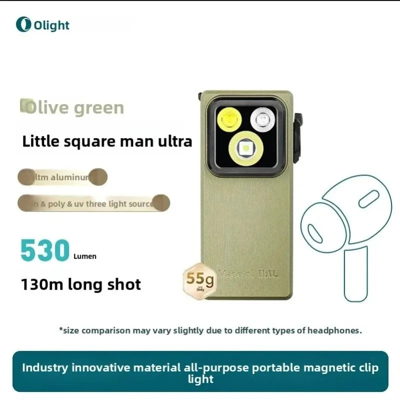 Olight Oclip Pro Ultra Flashlight 5.7cm Aluminum Alloy Outdoor Magnetic Headlight Portable Mini Flashlight Lithium Battery Gifts
