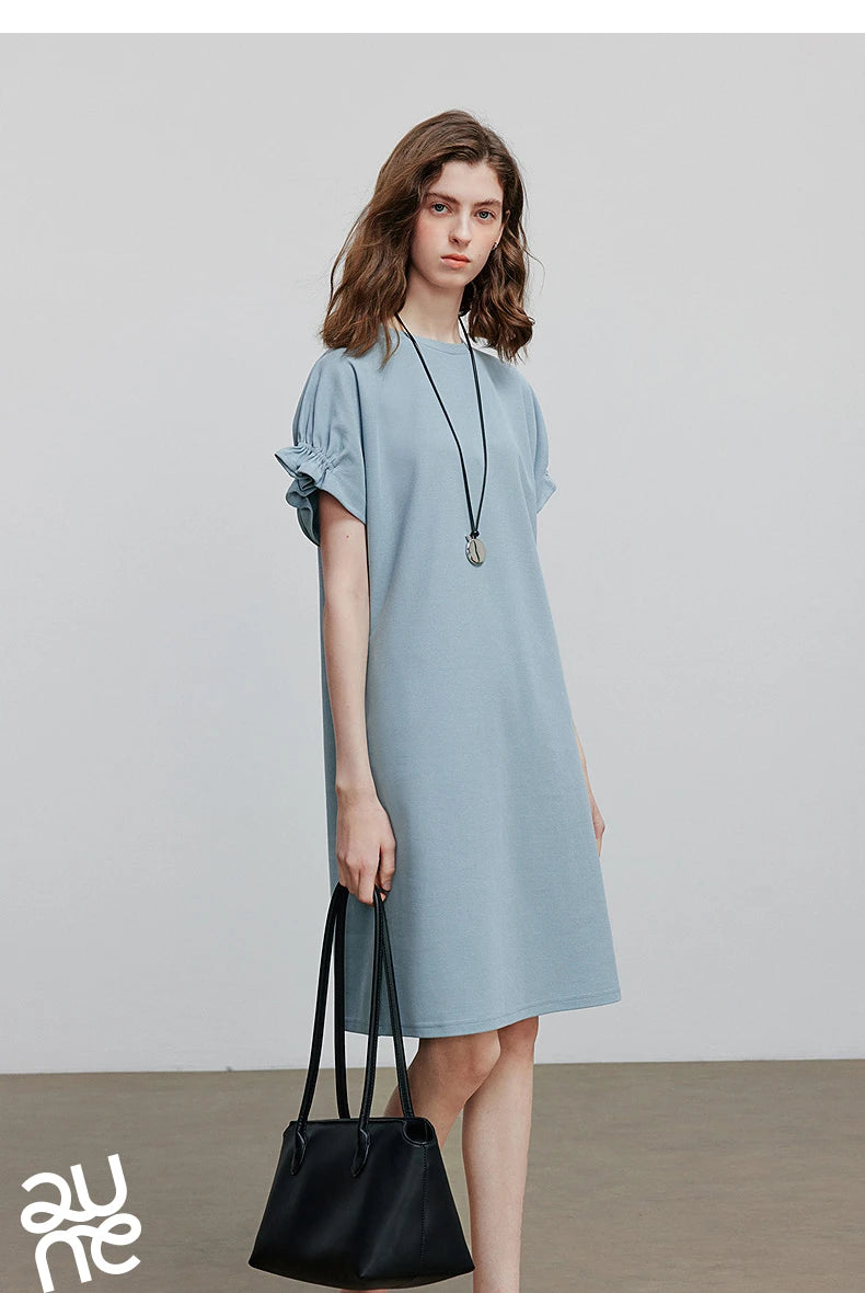 TOYOUTH Women Dress 2025 Summer New Short Sleeve Holiday Casual Dress 8529058