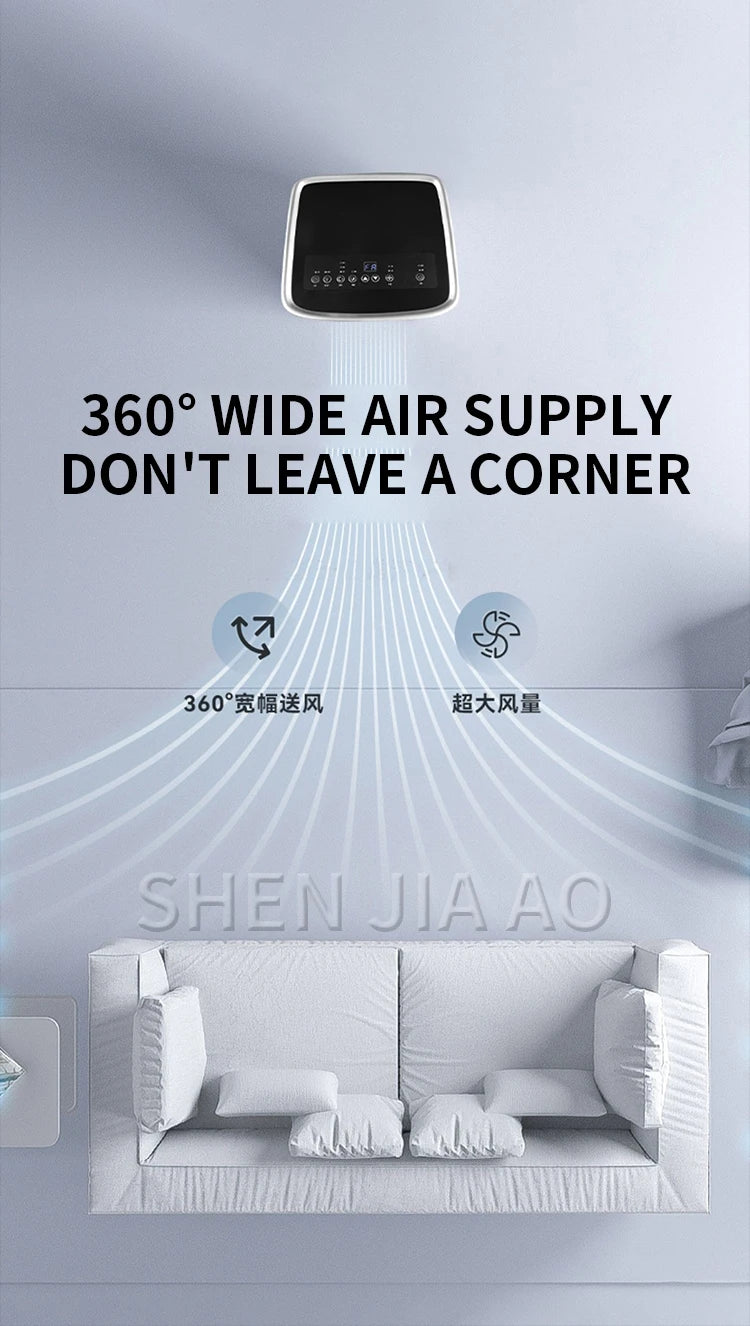 3500W/3300W Air Conditioner Portable AC Unit with Built-in Dehumidifier and Fan Functions Cools 250 sq.ft Mobile Air Conditionin