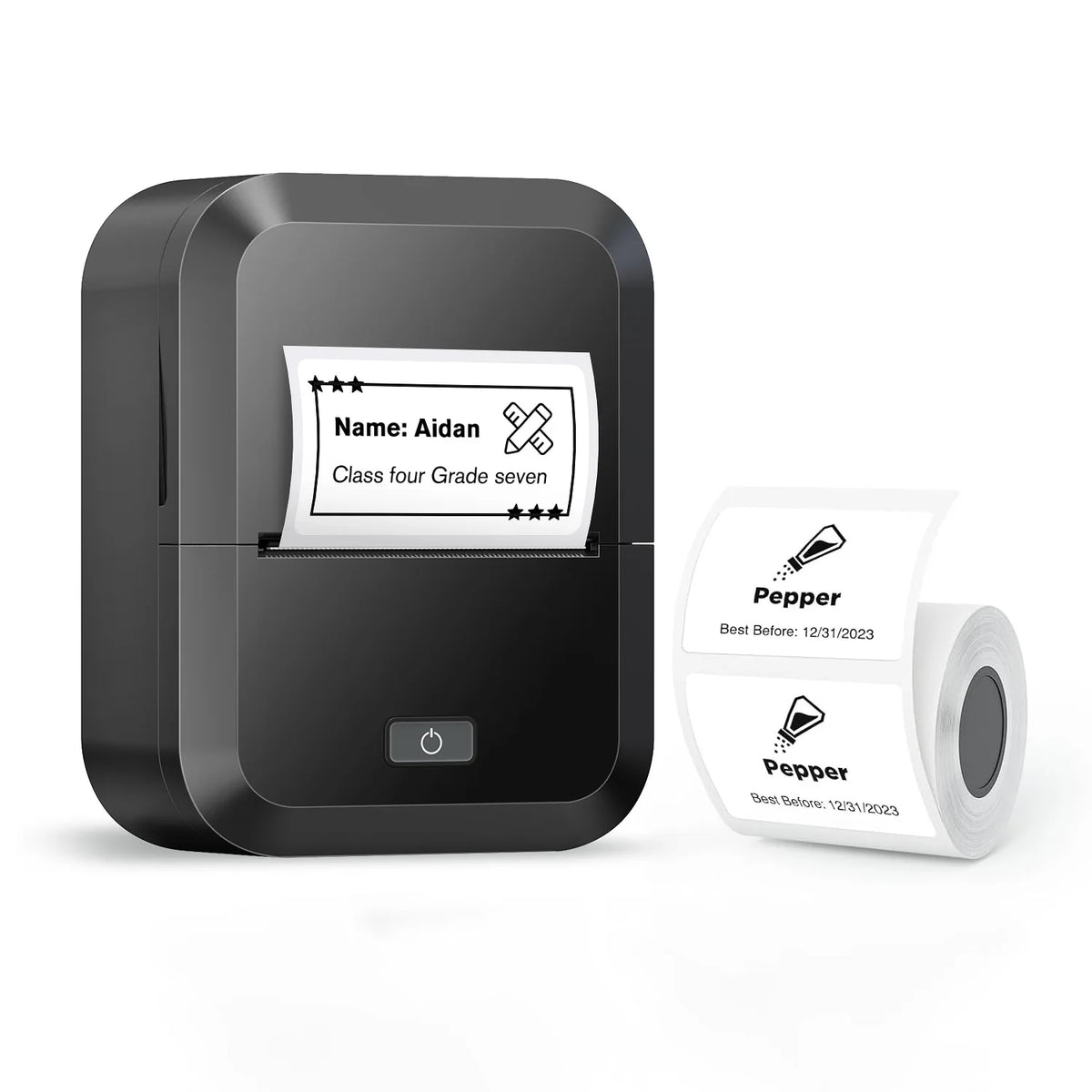 Wireless Bluetooth Label Printer, Portable Thermal Printer, Inkless Labeling Machine, Mini Label Maker Support Smartphones PC
