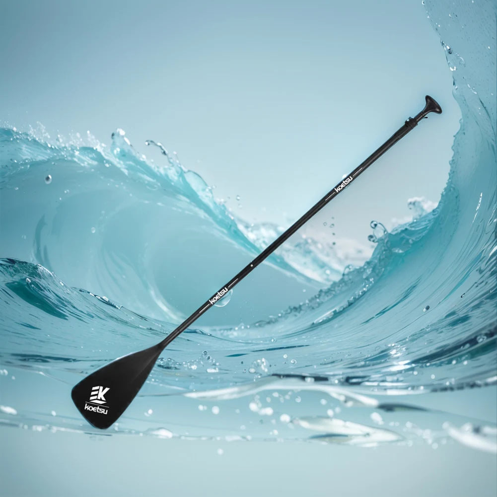 3-Piece Detachable SUP Paddle Adjustable Length Stand Up Paddleboard Paddles Aluminum Alloy SUP Surfpaddle for Canoe Kayaking
