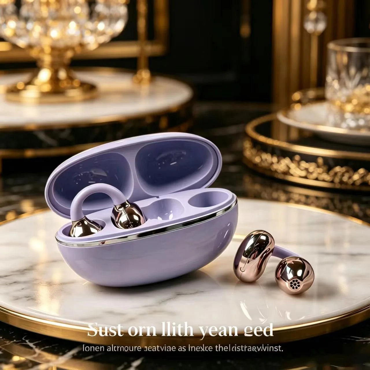 Open Ear OWS Clip Bluetooth Earphones Sport Wireless Headset Low Latency HiFi Touch Waterproof Long Battery Earbuds