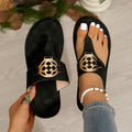 Women Flip-flops Fashion Platform Cool Slippers Summer Open-toe Beach Slippers Retro Embroidered Metal Buckle Designer Slippers