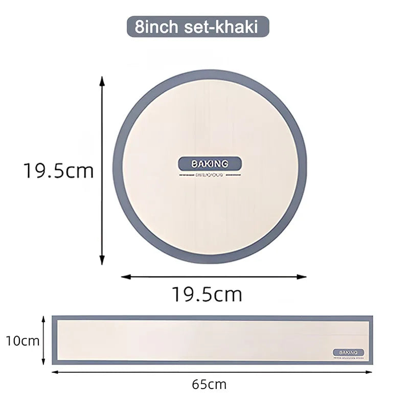 Silicone Baking Mat For 6, 8,10 Inch Cake Pan Heat-resistant Round Baking Mat Silicone Baking Mat For Cake Oven Kitchen Gadgets