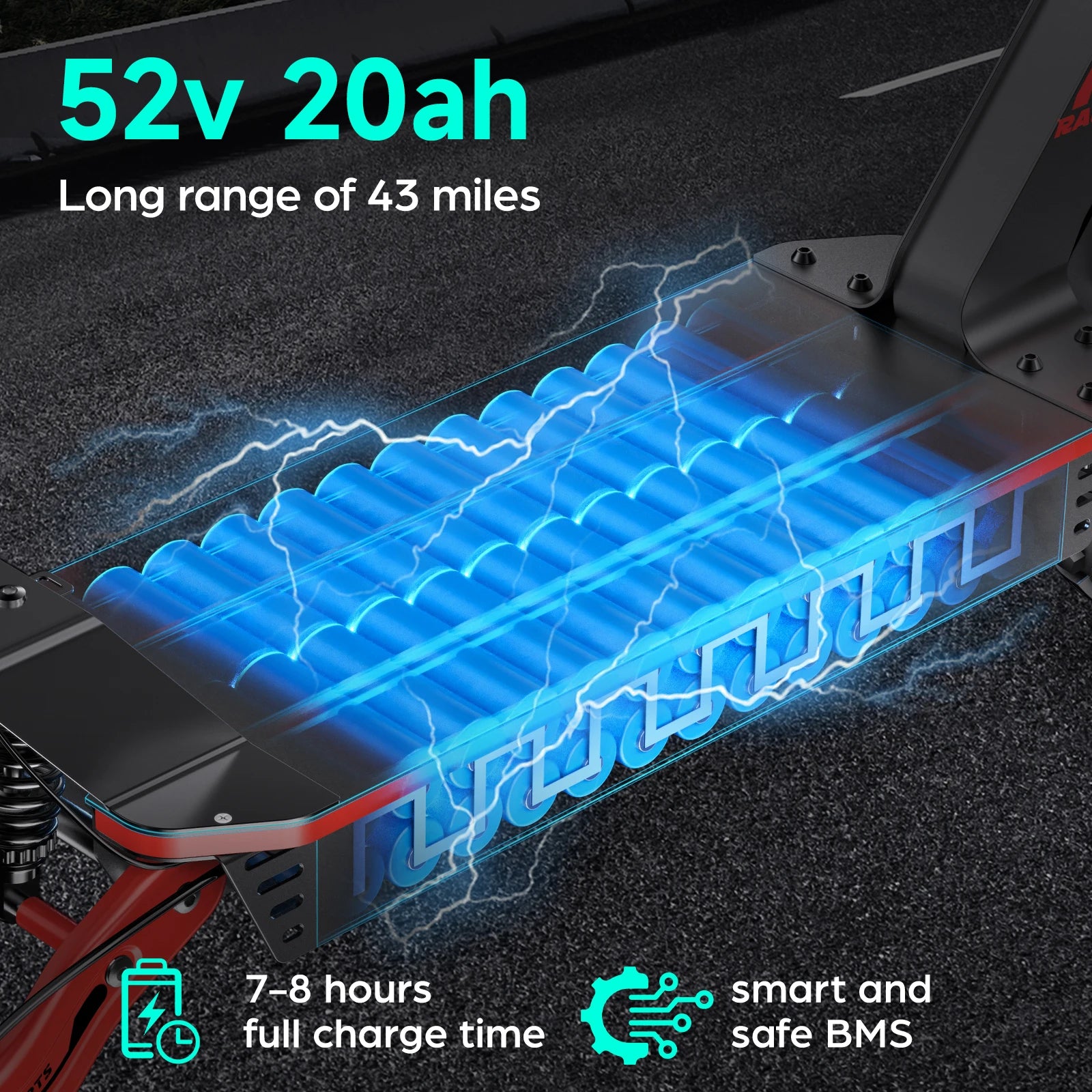 Electric Scooter Gokeep F5 11" 1000W Motor Full Suspension E-scooter 52V 20AH Max Range 70Km Load 120Kg