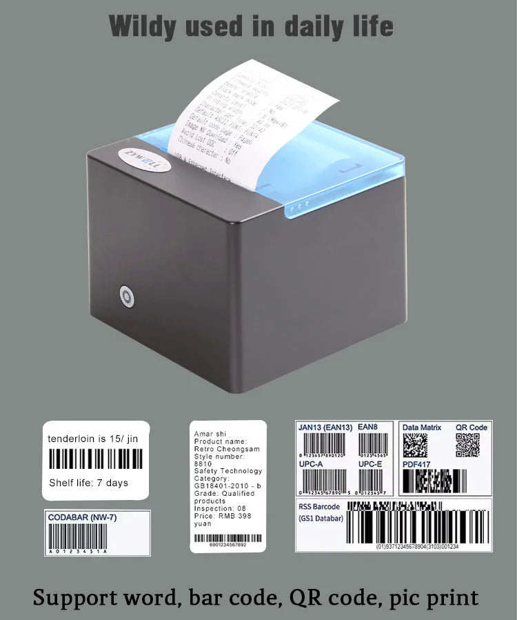 Thermal Pos 58mm bluetooth Android Receipt Printer Restaurant Billing Invoice Printing Machine Printer