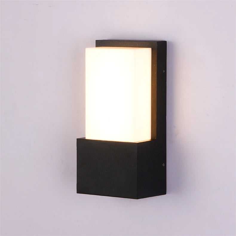 Outdoor LED Wall Lamp E27 IP65 Waterproof Aluminum Garden Porch Light 110V 220V Exterior Decor Sconce Street Lighting Fixture