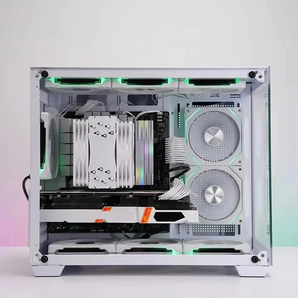LDPCSJ Prism 4RS 120mm ARGB PC Case Fan with Infinity Mirror Design Motherboard Sync 4PIN PWM CPU Cooler Ventilador