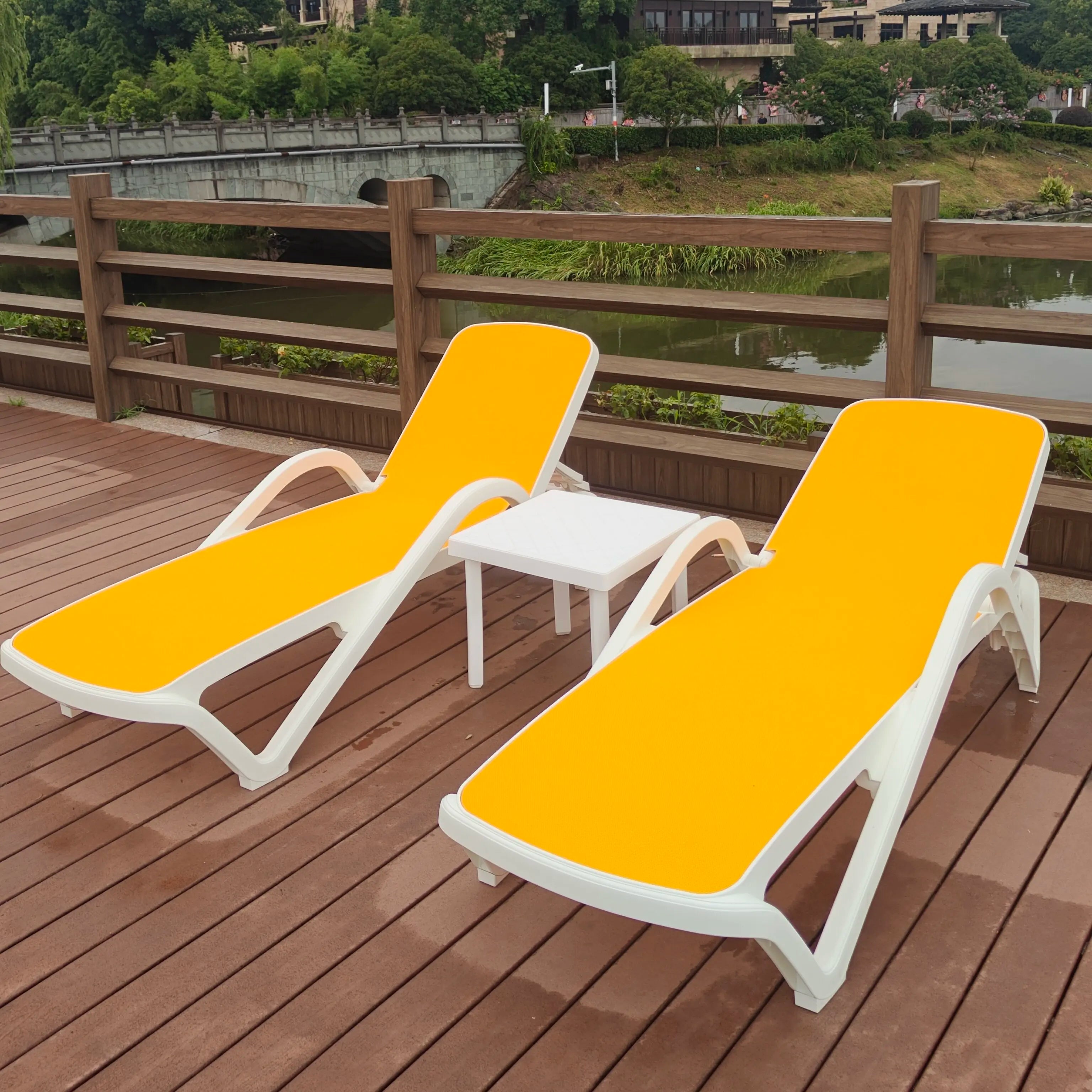 Outdoor Swimming Pool Beach Lounger Homestay Indoor Bath Hot Spring Hotel Clubhouse Lounger