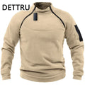 Brand High Quality Winter Mens  Sweatshirt Fleece Zipper Pullover Men's Solid Color Loose Lamb Thick Clothing Streetwear