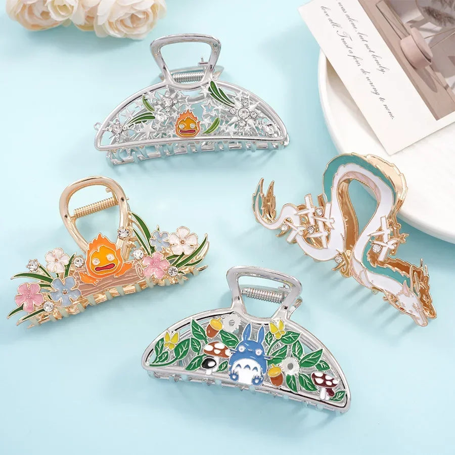 2025 Cute Creative Cartoon Hair Claw Boat Dragon Large Hair Claws Japanese Cat Fashion Claw Clip Hair Accessories for Women