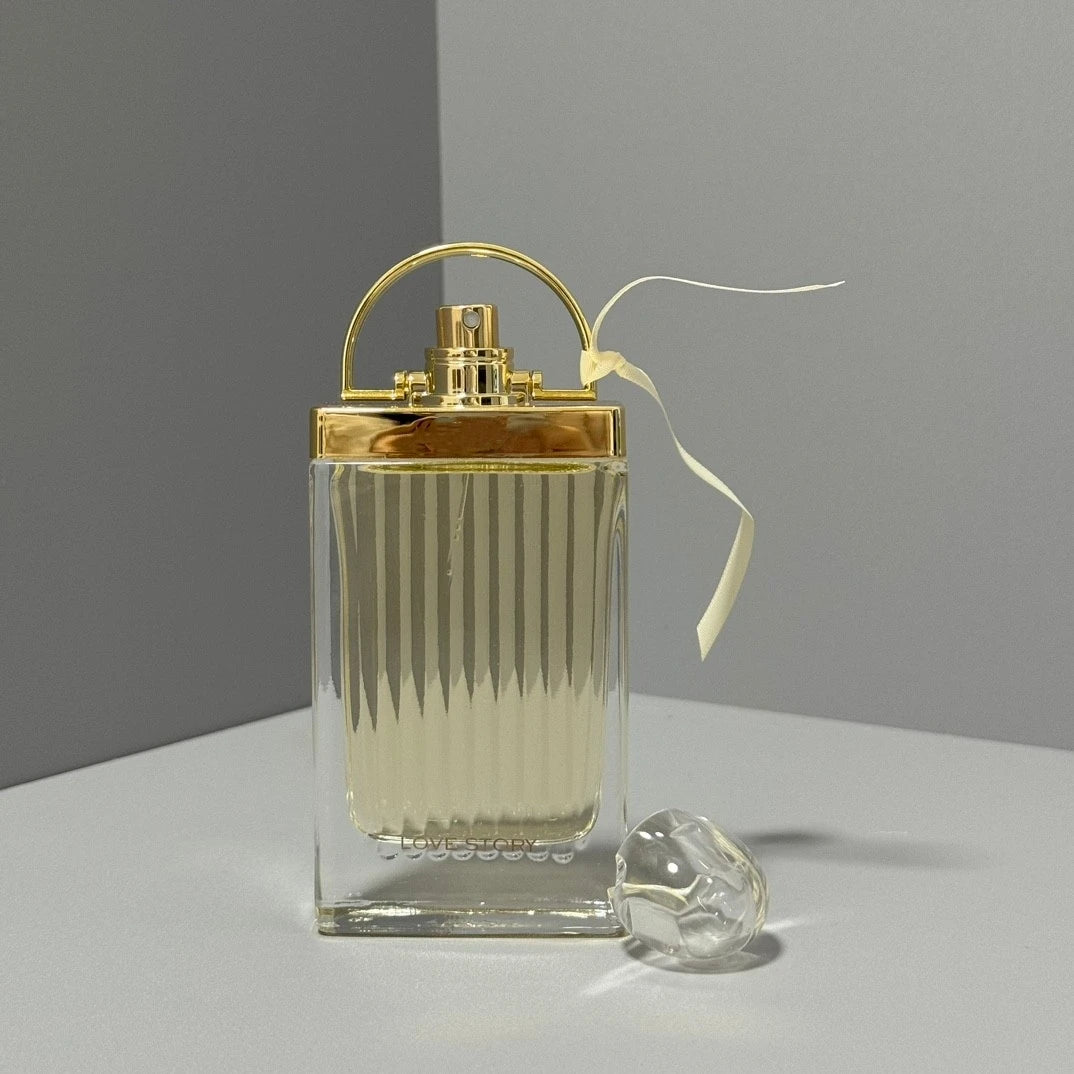 Transparent Striped Bottle, Fresh Soft Long Lasting Fragrance for Her,Elegant Ribbon Bow Perfume 75ml EDP