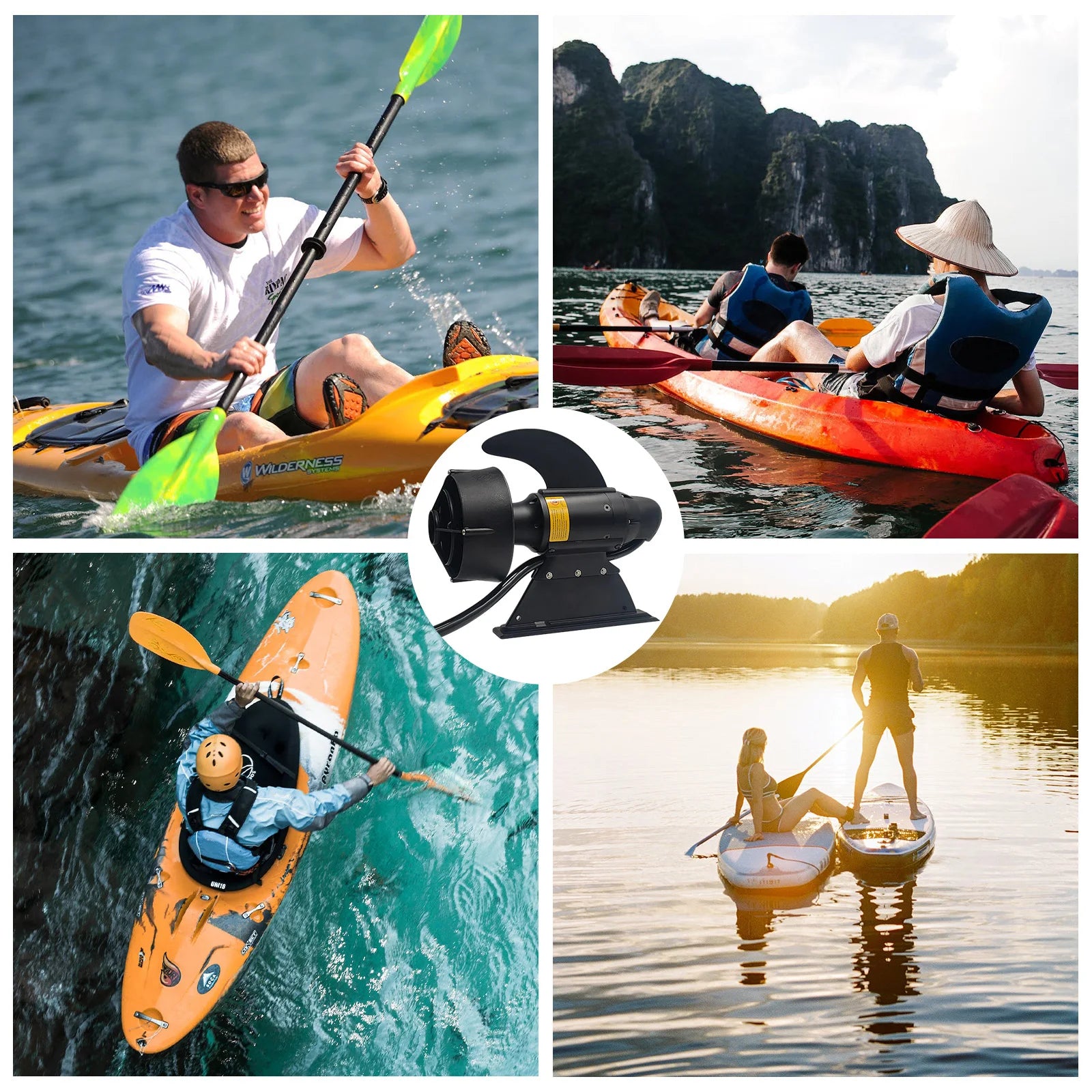 600W Electric Fin Underwater Motor for SUP Stand Up Paddle Board Surf Fishing Surfboard Propeller Electronic Fin