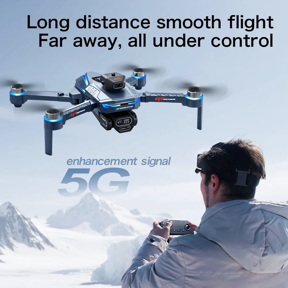 Original GT8 Drone GPS 8K Professional 4K HD Camera 5G Brushless Motor Aerial Photography Optical Flow with screen RC Quadcopter