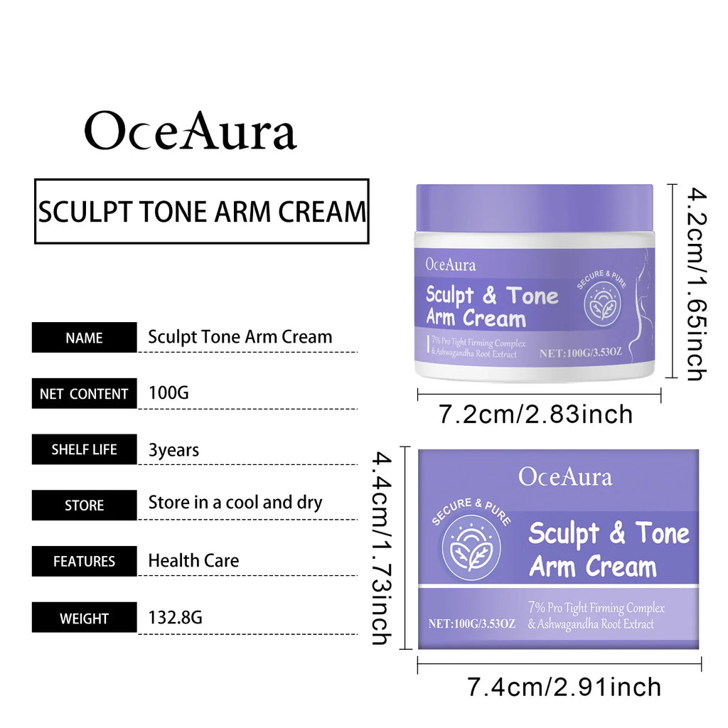 Sculpt & Tone Arm Firming Cream Remove Wrinkles Lifting Skin Anti Sagging Arm Massage Tightening Fast Shipping Body Care Cream