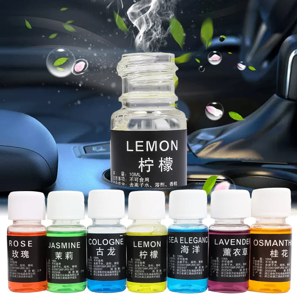 10ml Car Perfume Supplement Natural Plant Oil Water Soluble Auto Air Freshener Home Fragrance Humidifier Car Accessories