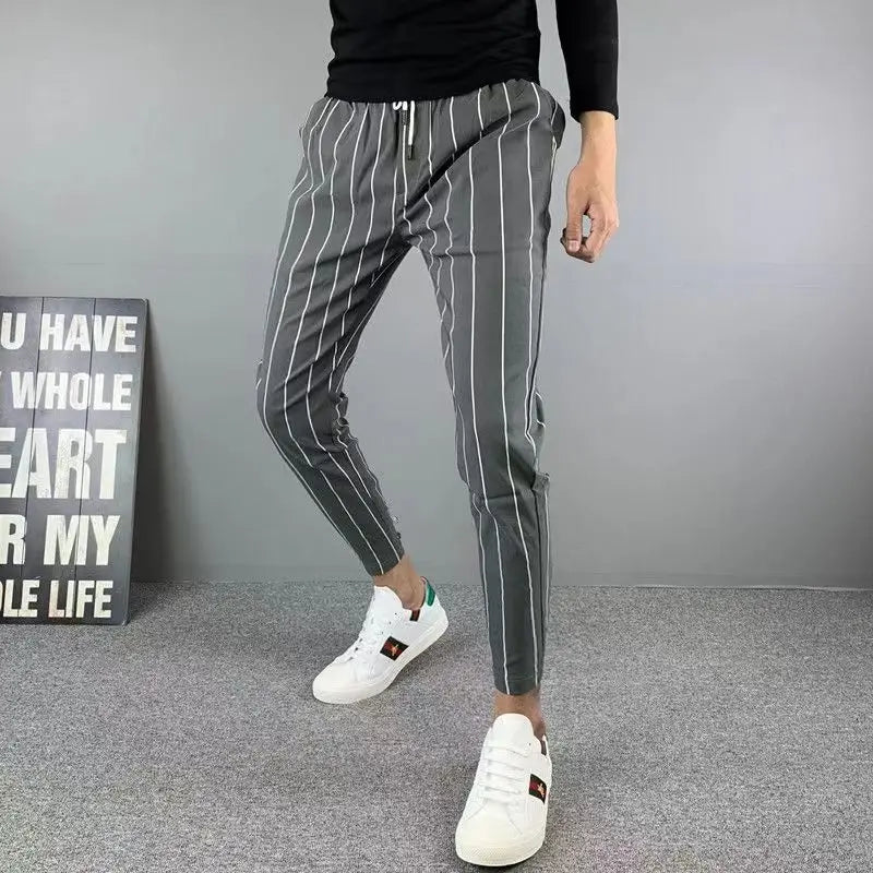 New Men's Lightweight Smart Casual Loose Straight Dress Suit Pants All Match Korean 2024 Business Trousers Streetwear Z121