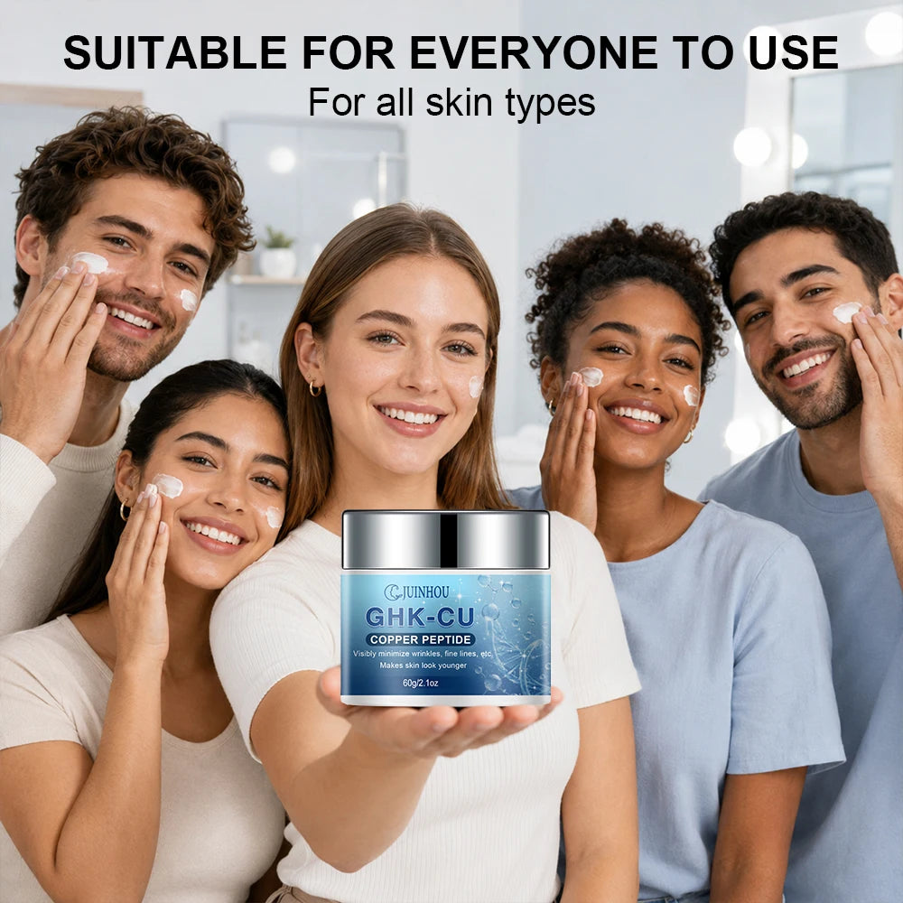 JUINHOU GHK‑CU Facial Cream Deeply Hydrates For All Skin Types Support Skin Elasticity Smooth Look Plump Skin Daily Face Skincar