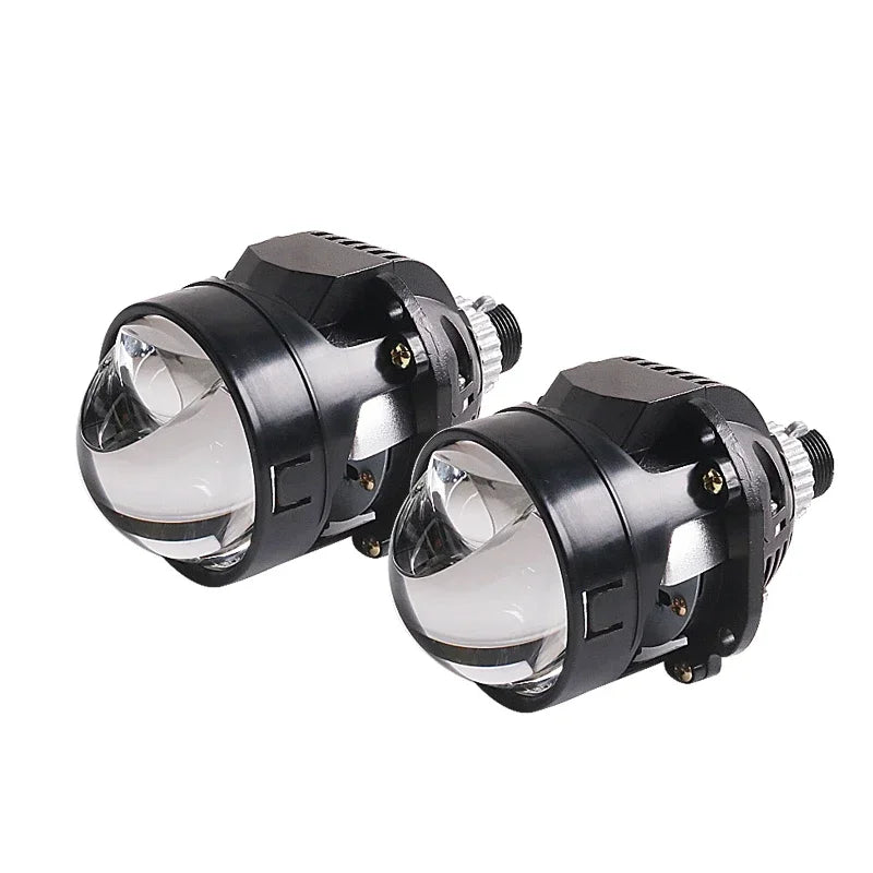Sanvi Car 2.5'' Bi LED Lenses Hyperboloid Projector Headlights 12V 94W With Angel Eye Mask For H4 H7 9005 9006 Car Accessories