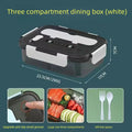 Transparent Lunch Box for Kids Food Storage Container with Lids Leak-Proof Microwave Food Warmer Snacks Bento Box Japanese Style